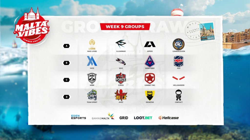 Malta Vibes WEek 9 Groups