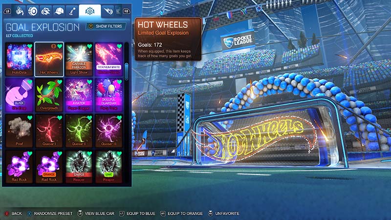 Hot Wheels - Rocket League Goal Explosions