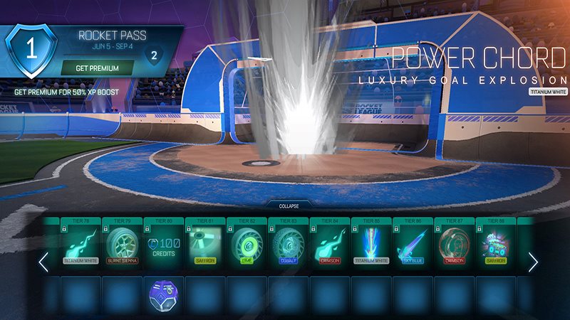 Power Chord Titanium White goal explosion