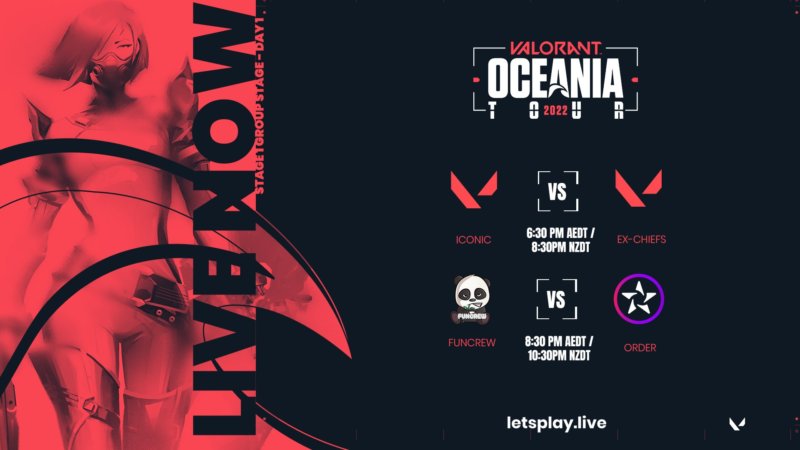 Valorant Oceania Tour Schedule