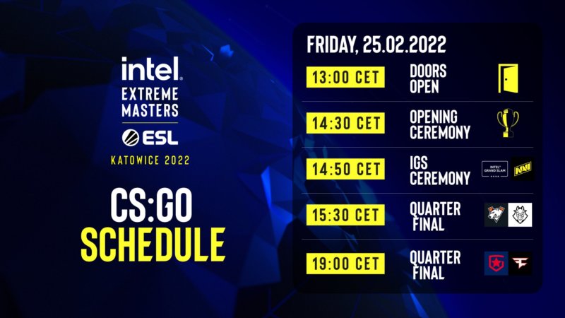 IEM Katowice Playoffs Schedule