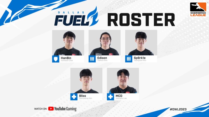 Dallas Fuel 2023 Roster