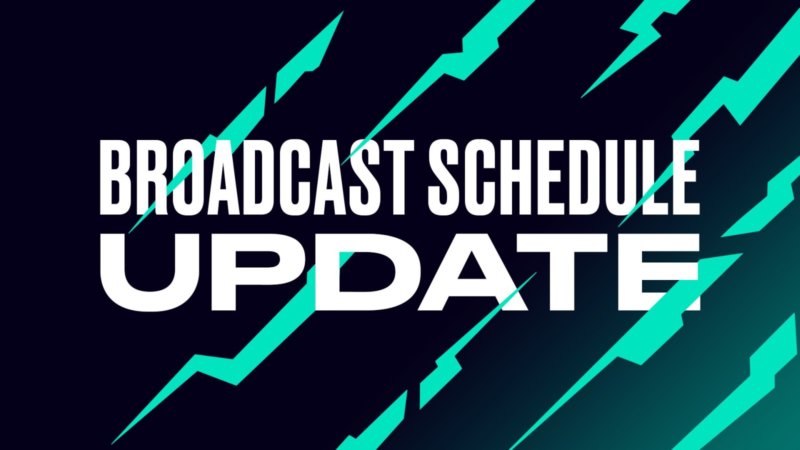 LEC Broadcast Schedule