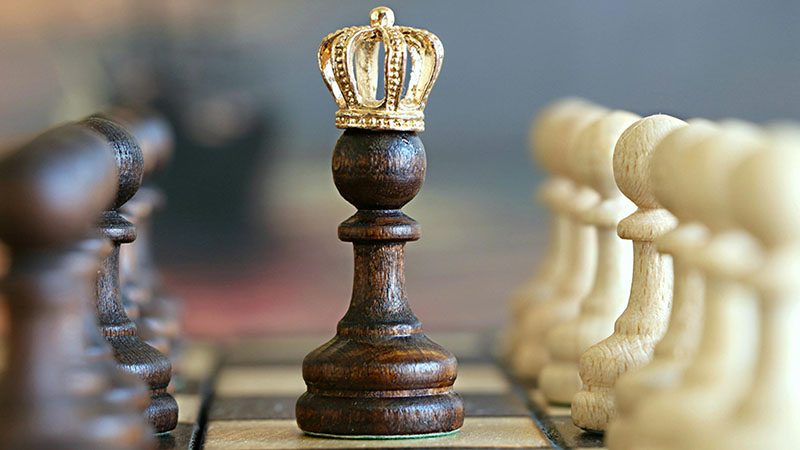 image of a chessboard with pawns
