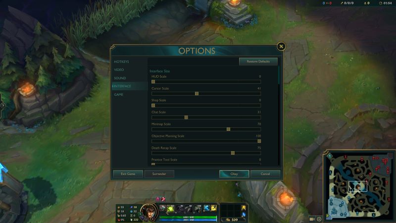 LoL best interface settings