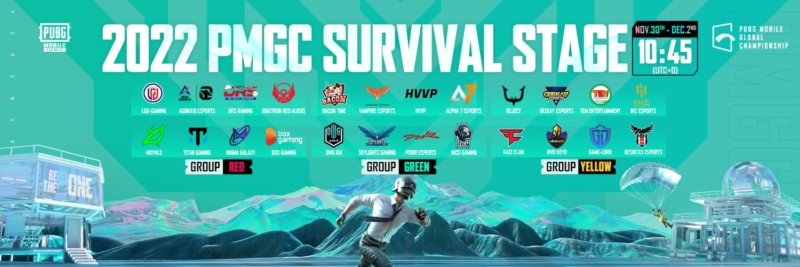 PMGC Surival Stage Teams