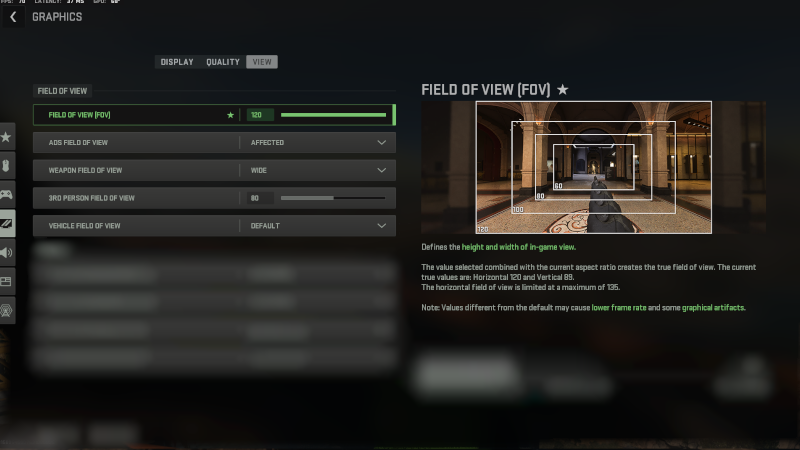 best fov settings in warzone 2
