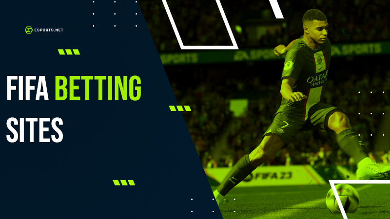 Hero image with FIFA Betting Sites text and in-game graphic showing a PSG football player in action.