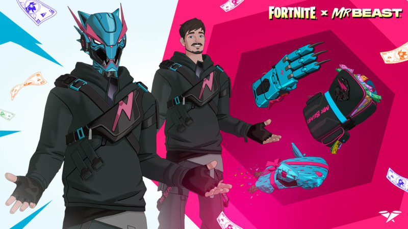 mrbeast x fortnite outfits