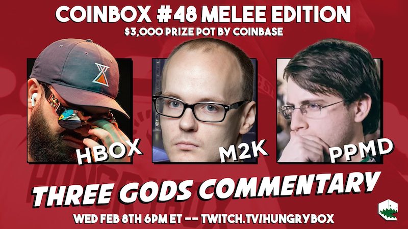 Coinbox 48 Premiers as a Melee Event with 3 Gods Commentary