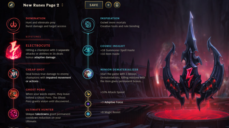 ahri mid league rune