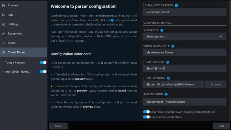 EmuDeck settings steam
