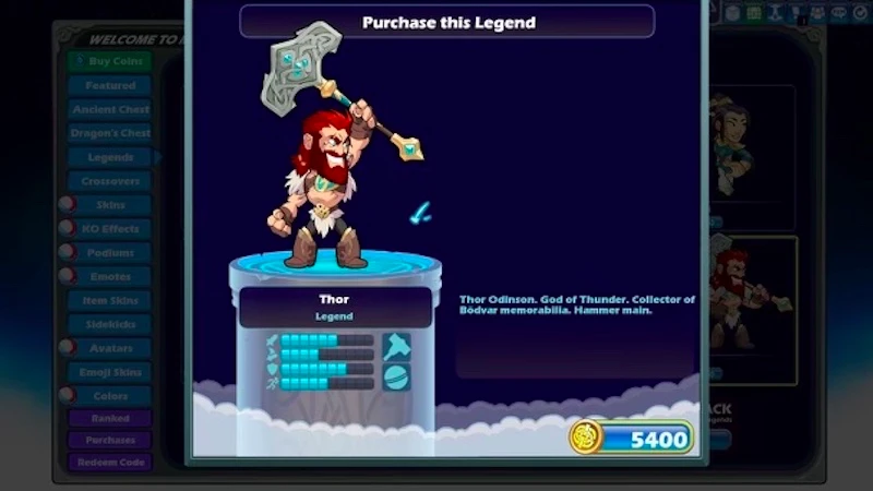 Unlock All Brawlhalla Legends