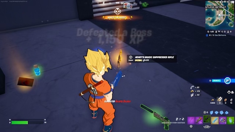 Fortnite exotic weapons Mythic Weapons