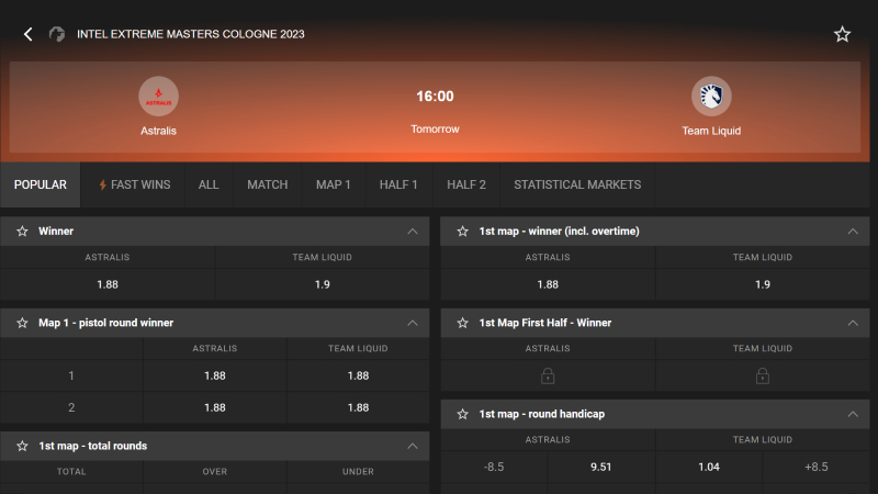 How to bet on IEM Cologne