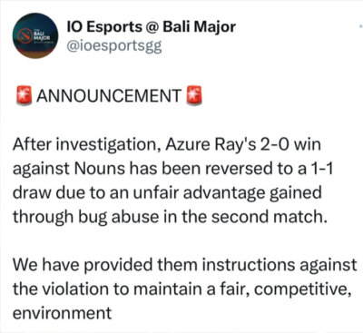 IO Bali Major