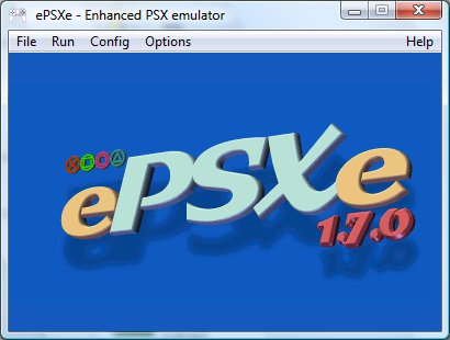 The ePSXe emulator interface is open on a Windows desktop, showcasing its gaming options and settings.