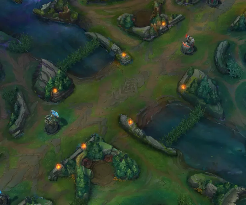 mid lane map
