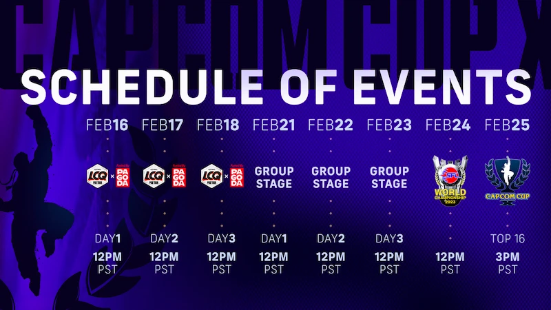 Capcom Cup X Schedule