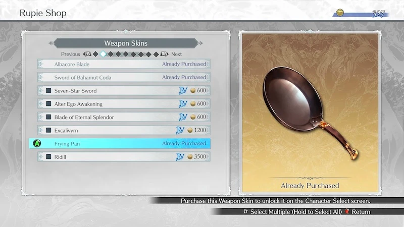 GBFV Pan weapon skin