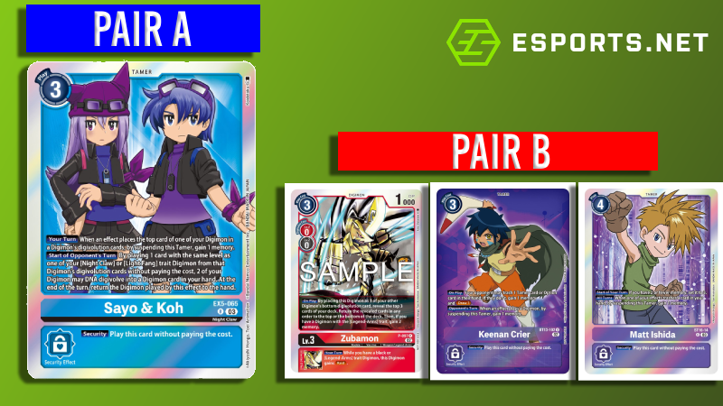 Digimon Banned Pairs first iteration