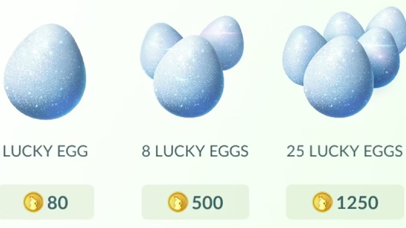 pokemonGO Lucky Eggs