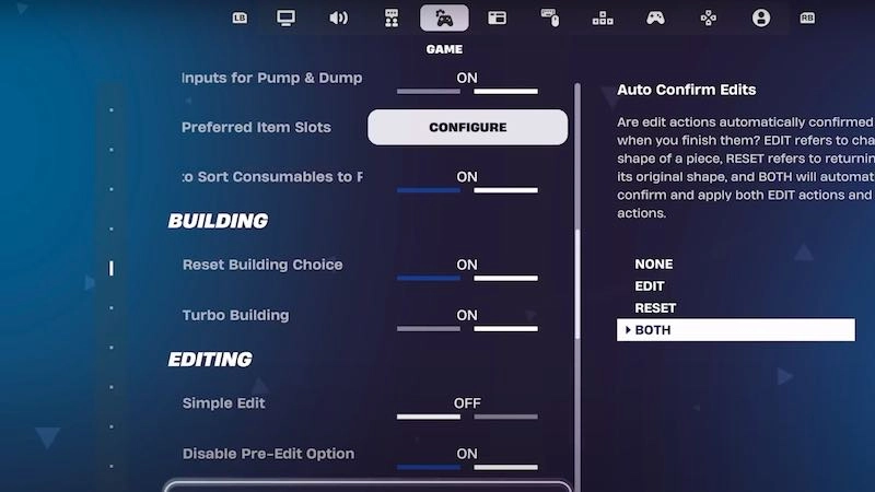 Best Fortnite settings
