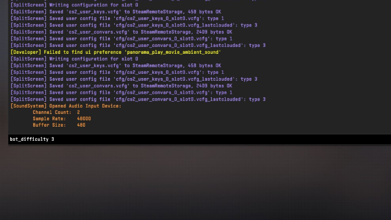 CS2 bot difficulty