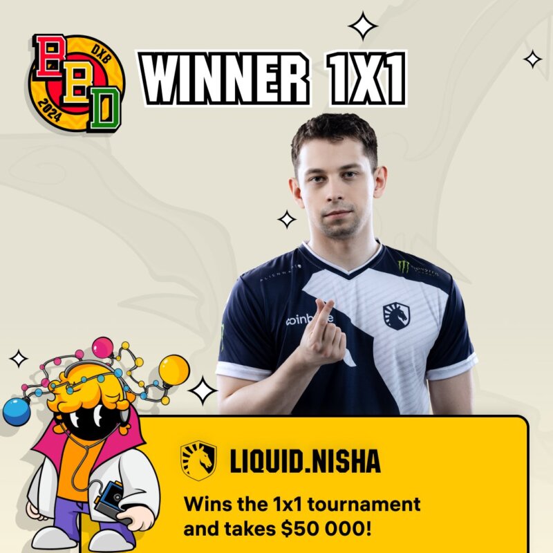 Dota 2 1v1 winner Nisha