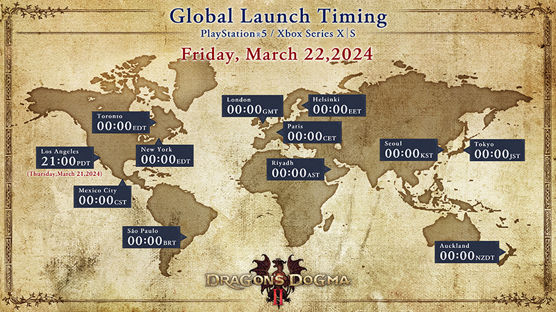 Dragons Dogma 2 PS5 Xbox Launch Time