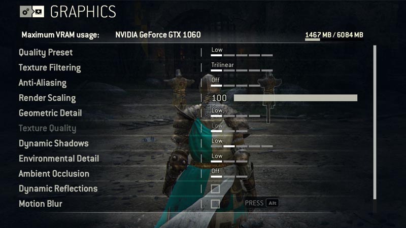 Best For Honor Settings