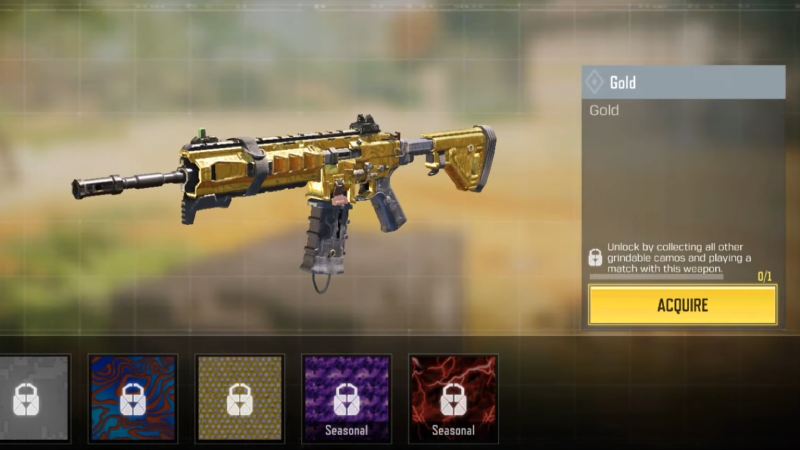 COD Mobile M4 Golden Camo