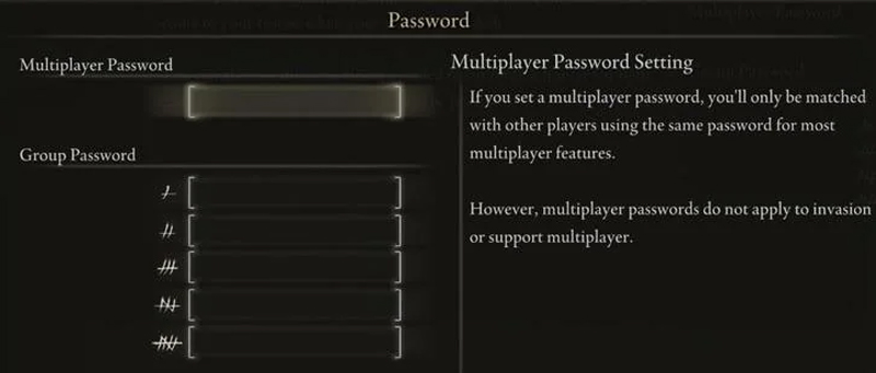 Elden Ring Password Multiplayer