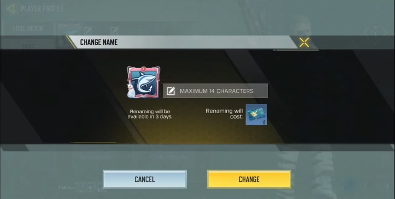 How to change your CoD Mobile name