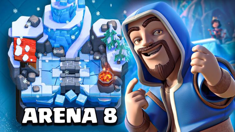 how to get to arena 8 clash royale