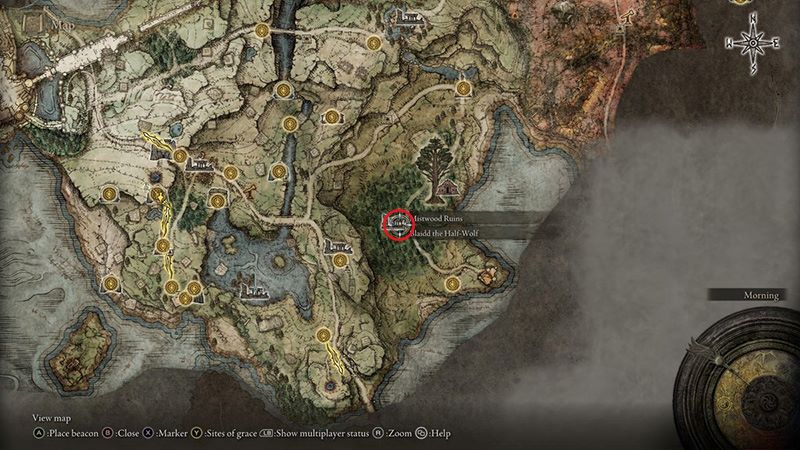 Elden Ring Blaidd map location