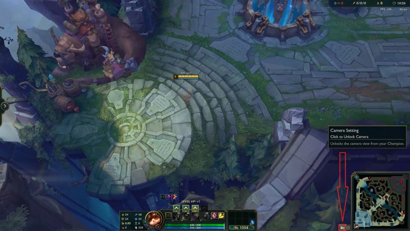 How to unlock camera in League Of Legends