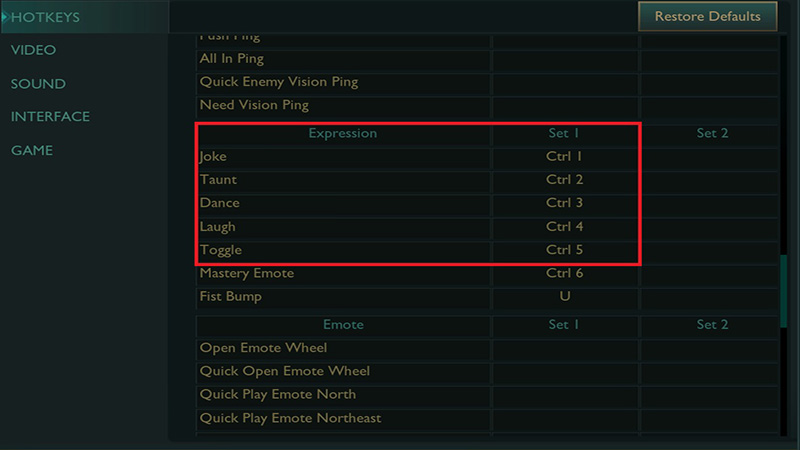 LoL hotkeys - Dance