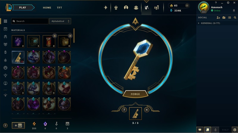 Get Free Skins using Hextech Chests and Keys