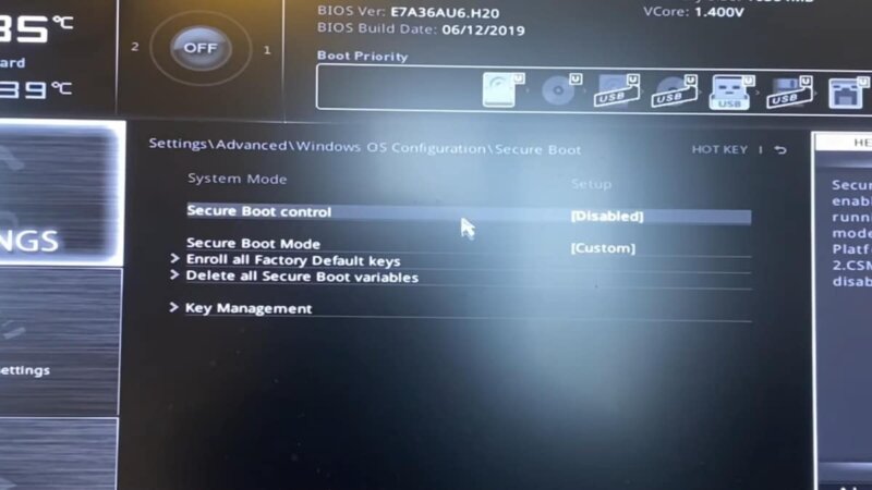 Secure Boot in Windows