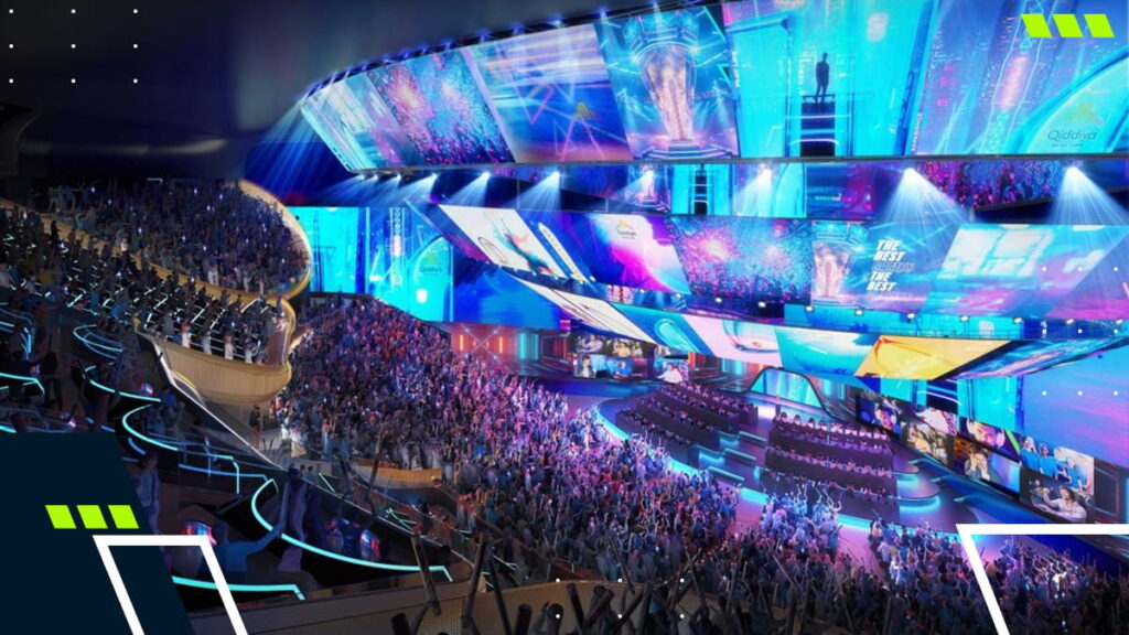 Esports World Cup arena filled with fans during a live esports event