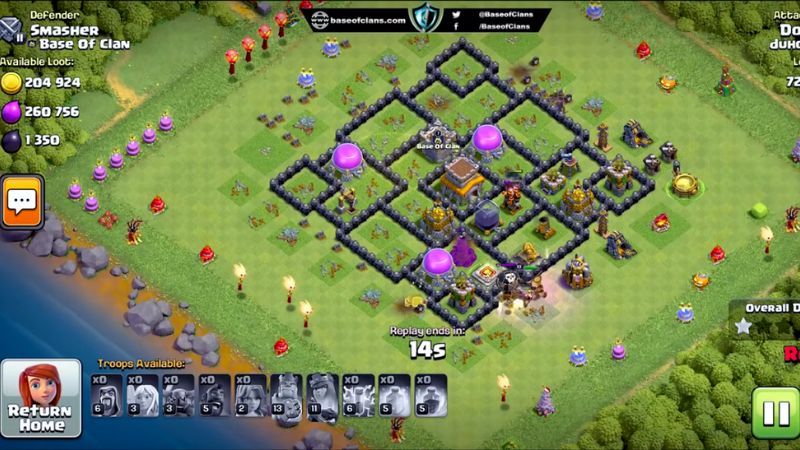 Best Clash of Clans Town Hall 8 Defense Base
