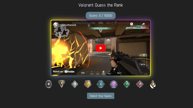 VALORANT Guess the rank