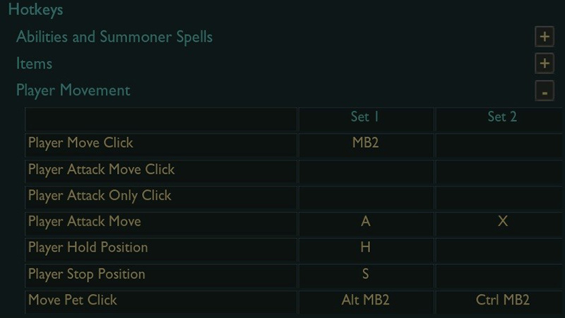 AA LoL hotkeys
