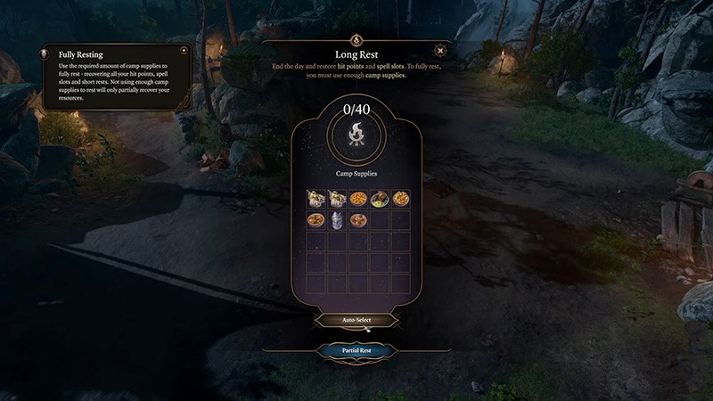 Baldur's Gate 3 long rest