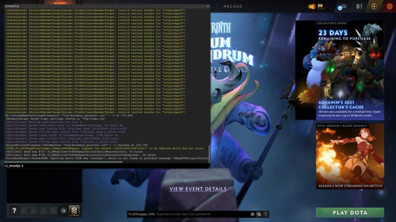 How to type Dota 2 console command in-game