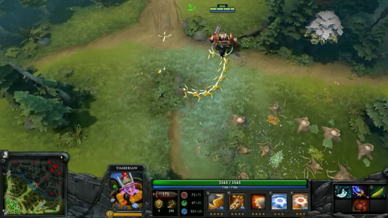 Monkey King's banana item as a teaser in Dota 2