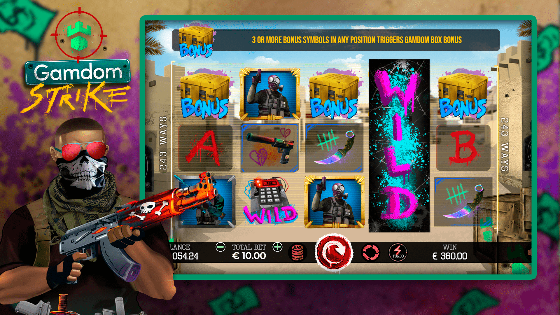 Gamdom strike slot image