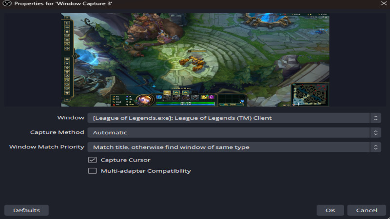 how to stream league of legends