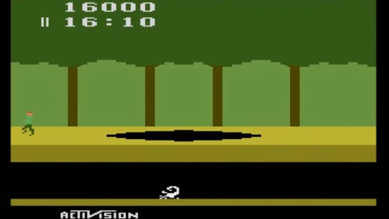 Atari 2600's game, Pitfall